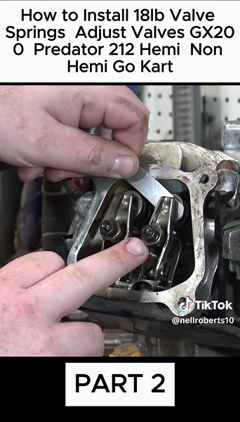 How to Install 18lb Valve Springs Adjust Valves GX200 Predator 212 Hemi Non Hemi Go Kart