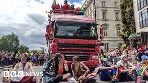 London Pride: Seven arrests as Just Stop Oil protest delays parade