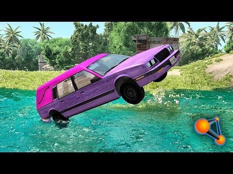 Car Surfing Crashes and Fails (Sliding, gliding) BeamNG Drive #2