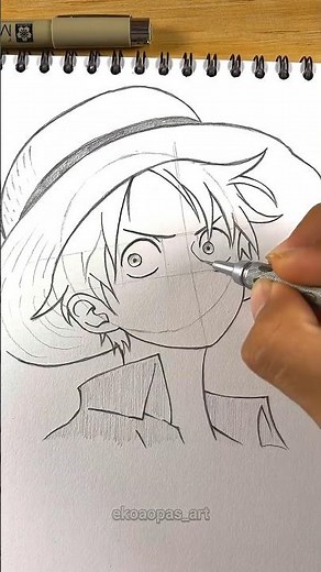 How to draw Luffy #luffy #onepiece #zoro #art #animeart