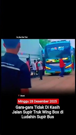 A Wing Box Truck Driver Spits on a Bus Driver During an Argument