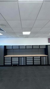 Check out our mega modular workstation system 🔥 Spanning 5.6 metres total 📏 WARNING: Owning this workstation may cause extreme productivity 😅 #rackzone #workstation #modular | RackZoneStorage