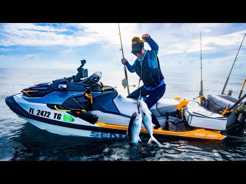 Sharky Sea-Doo Fishing | Raccoon Swimming Lessons with @SanchezTheRaccoon and Luna