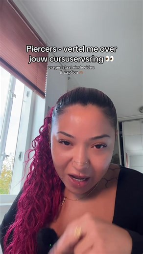 Deelt jouw piercingcursus ervaring?