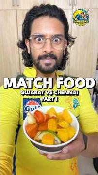 Everything I Ate Watching GT Bat Vs CSK!! 🍳🏏
