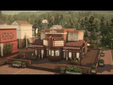Haunted Save File: Copperdale Cinema & Thrift ~Copperdale Save Part 1~ (The Sims 4 SpeedBuild:No CC)