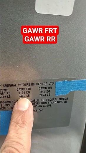 what GAWR FRONT OR REAR Means, Vehicle weight Explained #gawr #automobile #gas #trucking