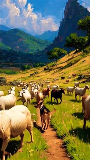 A Loyal Dog Guarding the Goat Herd 🐕🐐 | True Friendship#viralshort