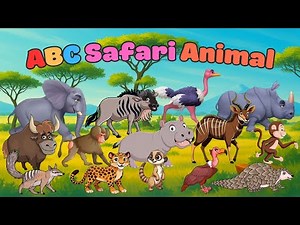 ABC Safari Animal Sounds Song + Alphabet Animals 🐘🦒 Learn ABC With Animals Song | Little Puppy Learn