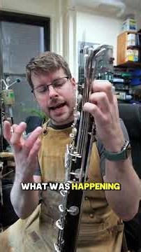 How a re-solder changes a bass clarinet key