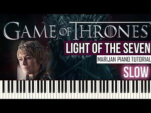 How To Play: Game Of Thrones - Light Of The Seven | SLOW Piano Tutorial + Sheets
