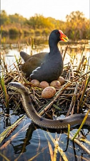 Florida's Common Gallinule Egg Hatching — 21 Days in 27 Sec 🐍
