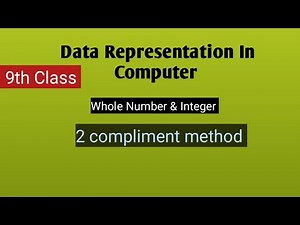 Data Representation In Computer |Lec:7|Whole Number and Integer number representation in computer