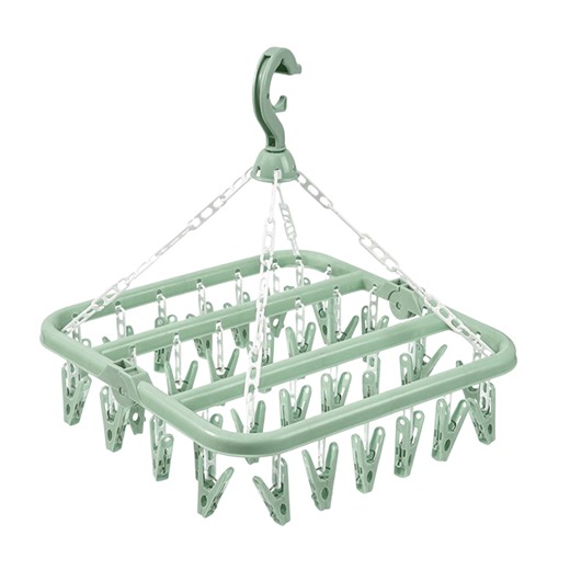Clearance! Folding Hanging Hanger 32 Clips Multi Functional Windproof Socks Clip Clothes Hanger Household Plastic Clothes Socks Clothes Hanger Laundry Clothes Hanger Shower Drying Rack 1x Storage Rack - Walmart.com