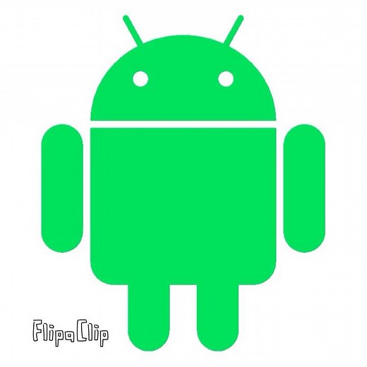 Colorful Android logo animation