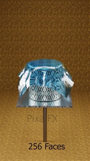 Pixa FX Studio on Instagram: "3D Cloth Simulation 64 vs 262, 155 Faces #blender #3danimation #clothsimulation #3d #3dart #asmr"