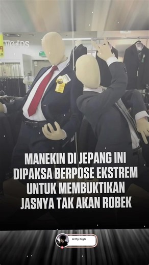 Di beberapa toko pakaian Jepang, manekin sengaja dipajang dalam posisi ekstrem seperti jongkok, menendang, hingga melakukan lunge. Tujuannya adalah membuktikan bahwa jas yang dikenakan mampu meregang dan mengikuti gerakan tubuh tanpa mudah robek. Metode ini menjadi cara unik untuk menunjukkan kualitas bahan, elastisitas, dan kekuatan jahitan. Bagi banyak pekerja di Jepang, pakaian formal tidak hanya harus terlihat rapi, tetapi juga nyaman dan cukup kuat untuk digunakan dalam aktivitas sehari-har