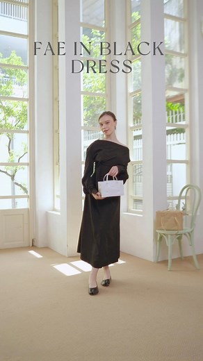 Outfit check before work on Friday✨ #khaubycq #khaubag #workwear #workwearwardrobe #dress #blackdress #ootd #outfit #tophandlebag #style #mixnmatch #womenwear #womensfashion #beautiful #timeless #leatherbag #newcollection #blackdress #b&w | KHÂU by CQ