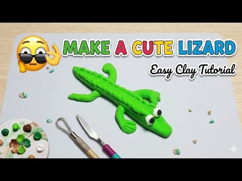 Make a Mini Clay Crocodile | Simple and Creative Tutorial nice video slime!
