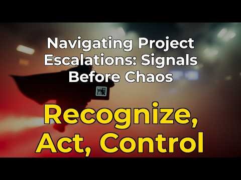 Navigating Project Escalations; Signals Before Chaos