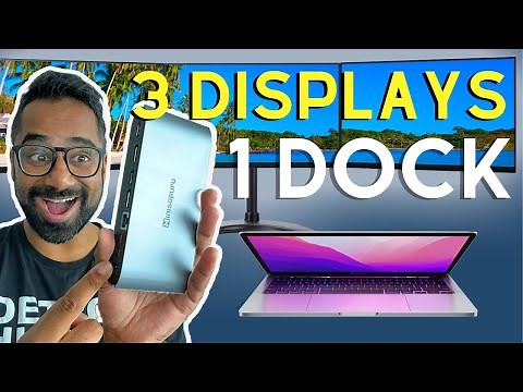one dock. multiple monitors. no adapters. macbook m1 or m2 [MINISOPURU DOCK REVIEW]