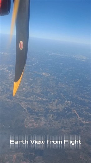 POV:Earth View From My Flight ✈️ Window | Sky & Earth Together #flightview