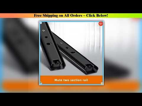 Thickened Drawer Slide - Cold-rolled Steel Three-section Drawer Rail, Practical Hardware for Home,