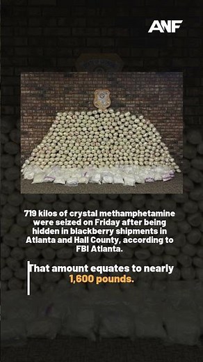 Nearly 1,600 pounds of meth found in blackberry shipments