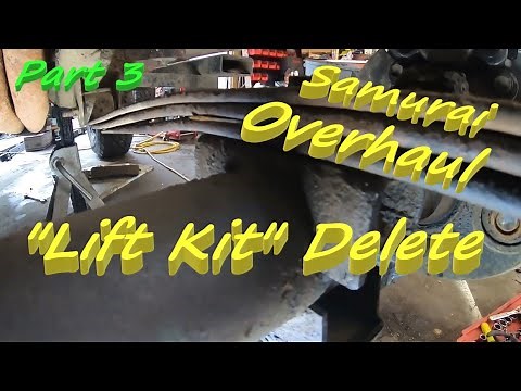 Samurai Overhaul Part 3 - "Lift Kit" Delete & Fresh OME Springs - Complete Suspension Rework - DIY
