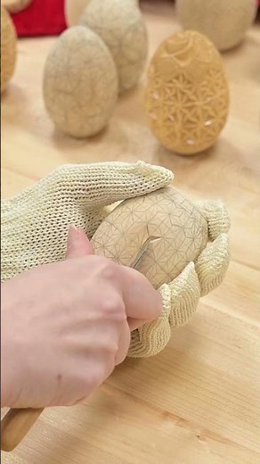 Chip Carving a Wooden Easter Egg