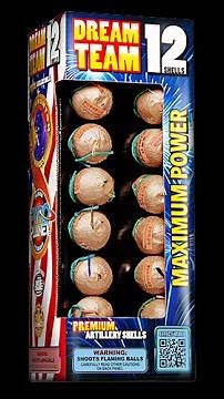 Phantom Firework Demo: Dream Team Artillery Shell