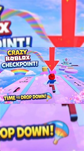“Don’t Look Down! 😨 CRAZY Roblox Obby Challenge”#roblox #shortvideo