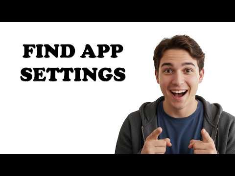 Where Is The Gear Icon To Open App Settings?