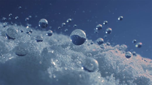 Air Bubbles In Ice, Clear Ice, Frozen Bubbles. Free Stock Video