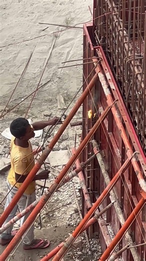 Shutter Welding Work for Lift Foundation Construction #shorts #construction #sitework #civil