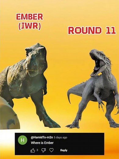 Ember (JWR) VS Indominus-Rex, D-Rex, Indoraptor (Jurassic World) #jurassicworld