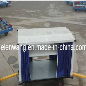 [Hot Item] Enclosed Aircraft Baggage Trolley Trailer Cart for Airport Transport