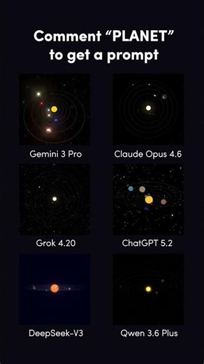 Which AI made a solar system better? HTML file visualised in Three.js