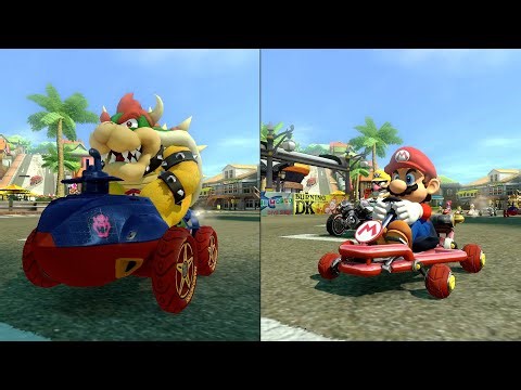 Mario Kart 8 Deluxe - Flower Cup 200cc (2 Players)