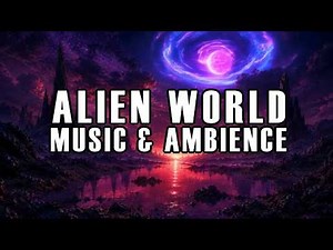 👽 Violet Valley | 4K Alien Soundscape with Ambience & Music