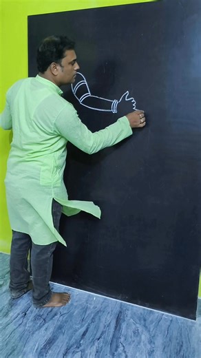 8.9K views · 217 reactions | Mesmerizing Dancing Girl Chalk Art on Black Board | Must Watch Drawing #chalkart #blackboarddrawing #artvideo | Chanchal Basu | Facebook