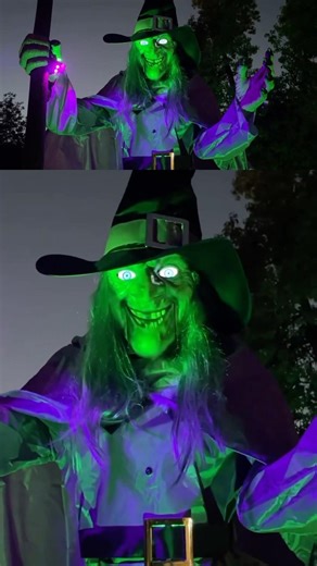 Do you remember this awesome floating witch Halloween animatronic?
