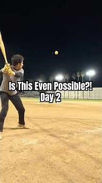 IS THIS POSSIBLE?! #slowpitchsoftball #baseball #hitting #highlights #mlb #shorts #challenge #relay