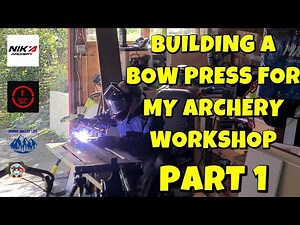 Building a DIY Bow Press for Archery Workshop| Part 1: Parts, Welding and Painting.