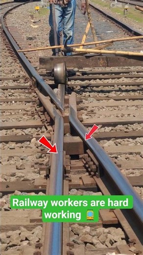Railway Freight Mini Trolley line change 🚊 #shorts #railway #works #cars #usa
