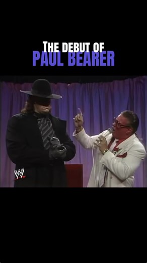 The debut of Paul bearer as the undertakers manager #wwe #undertaker #paulbearer #fyp #viral
