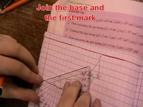 Constructing an AAS triangle