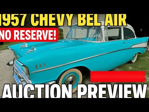 1957 Chevy Bel Air – NO RESERVE! Full Auction Preview 🚗🔥