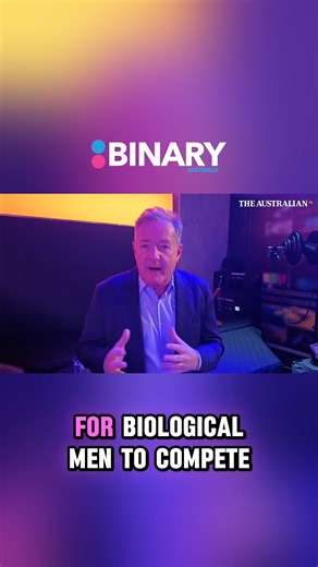 Piers Morgan recorded a very blunt warning to Australia: keep men out of women's sports! Everyone is seeing how bad it's gotten in Australia. When Kirralie Smith, an Australian mum, said the exact same thing - that men should not compete in women's sport - she ended up in court. She spoke up for fairness, truth, and the safety of girls and now she’s being punished. Enough is enough. Stand with Kirralie and say: telling the truth is not a crime. https://www.binary.org.au/stand-with-kirralie | Bin