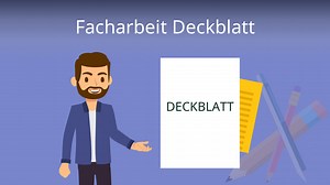 Facharbeit Deckblatt • mit Word Vorlage   Muster